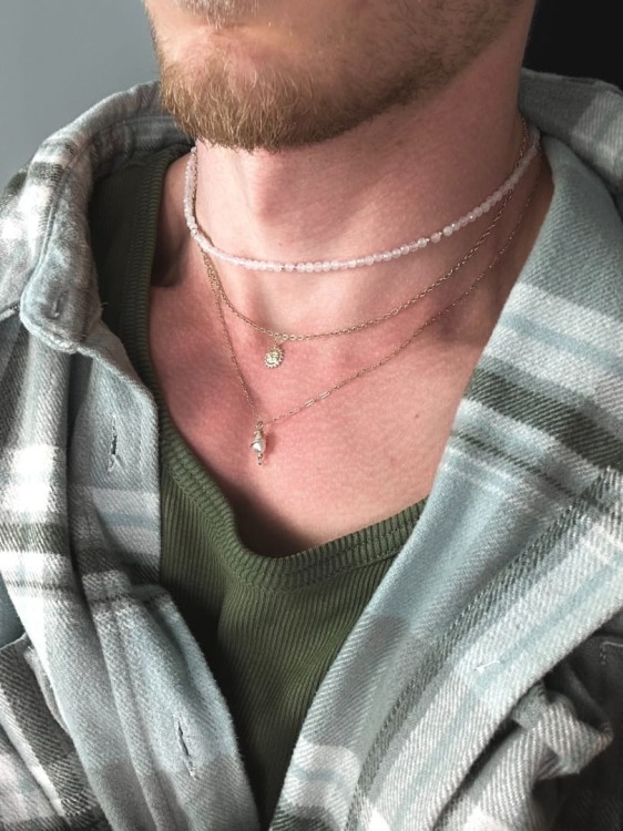 Naszyjnik kwarc różowy