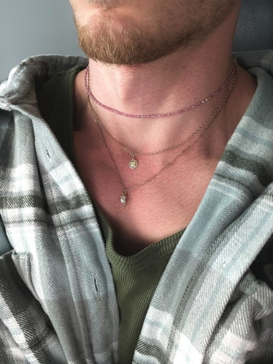 Naszyjnik turmalin różowy