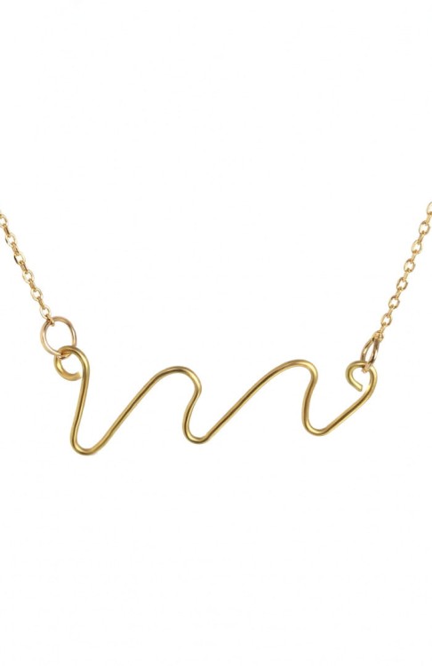 Wodnik naszyjnik srebrny pozłacany