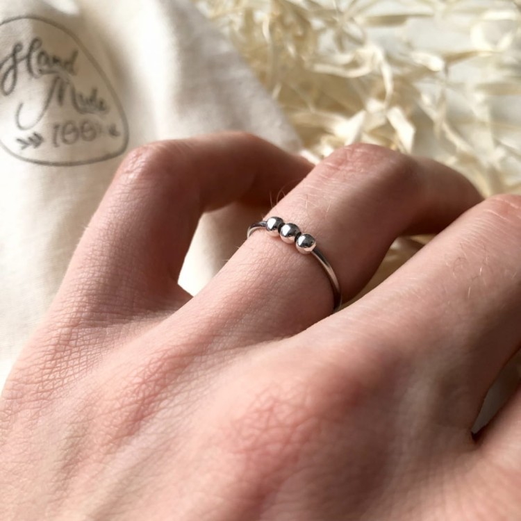 Pierścionek antystresowy fidget regulowany