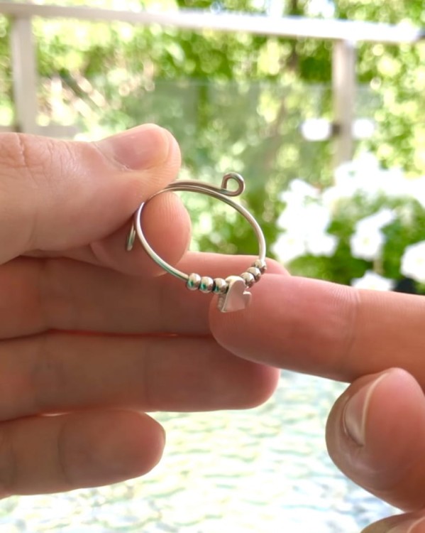 Pierścionek antystresowy fidget serce