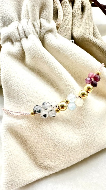 Rak bransoletka z kamieniami