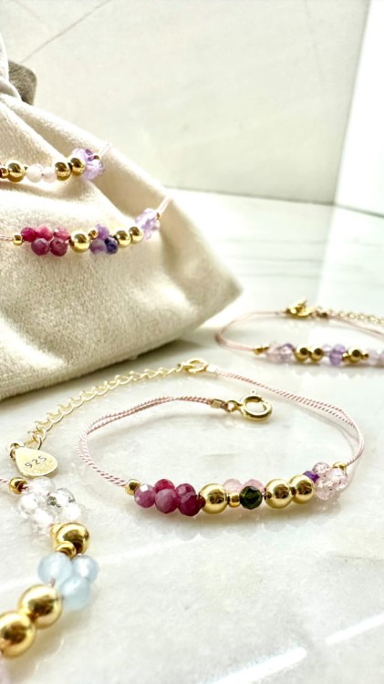 Rak bransoletka z kamieniami