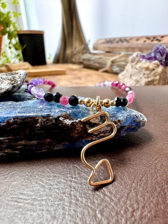 Naszyjnik z kamieniami znak zodiaku skorpion