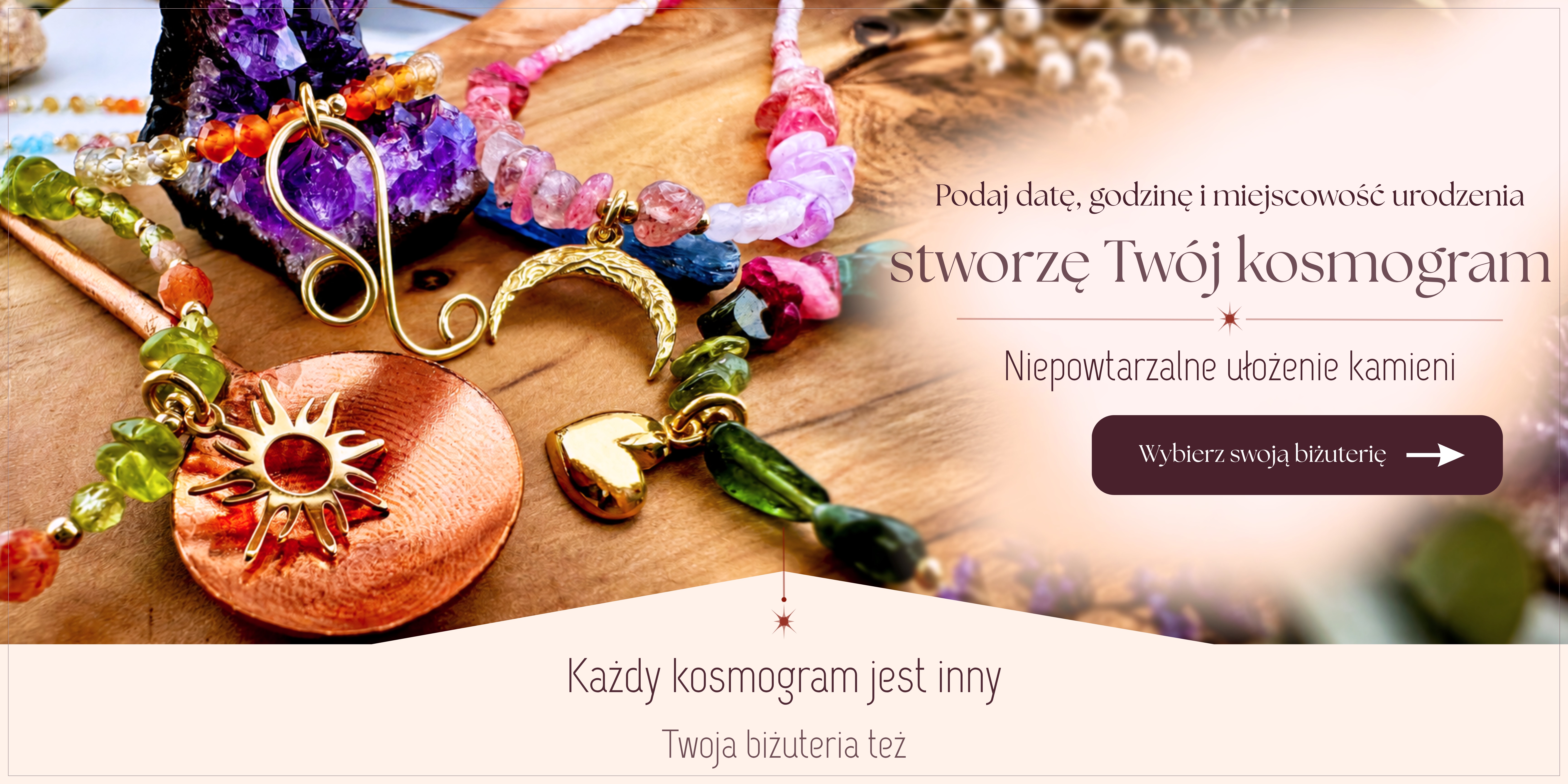 baner biżuteria na podstawie daty urodzenia